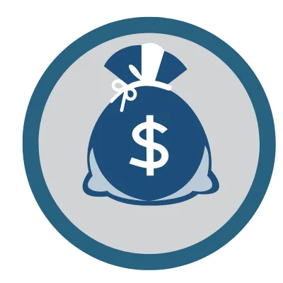bag of money representing buying or renting at optima camelview
