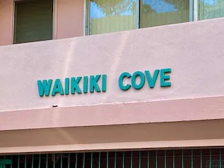 Waikiki Cove Sign