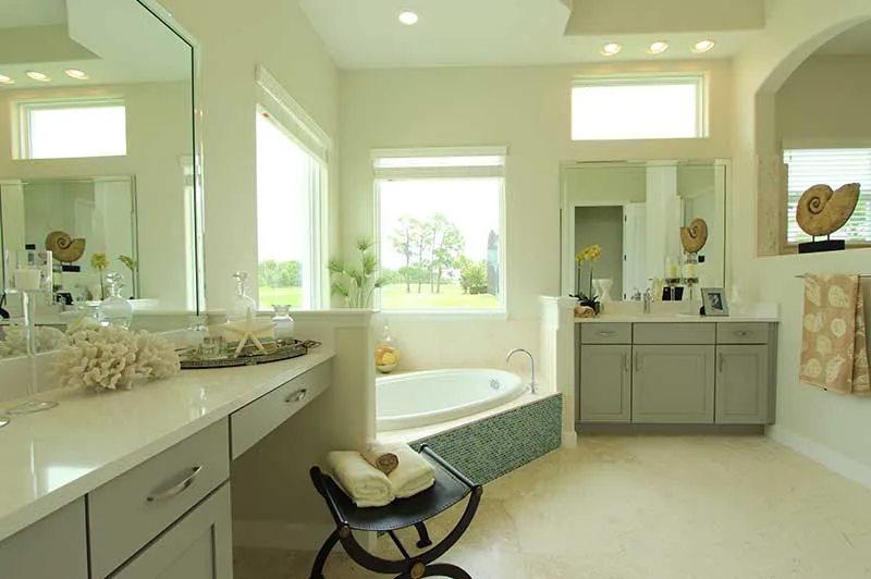 courtyard model home