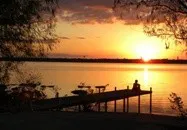 Oak PointTexas Real Estate - Oakpoint sunset on the lake
