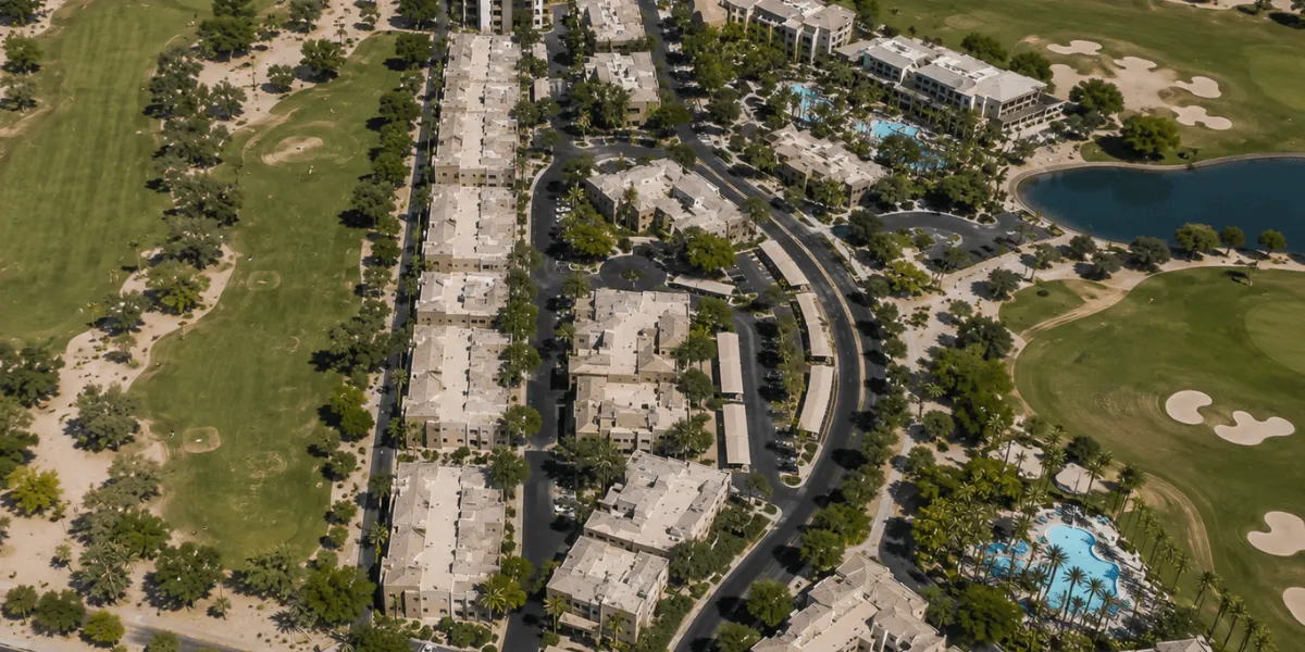 kierland heritage townhomes aerial veiw