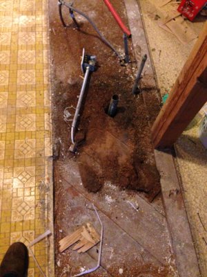kitchen floor - Tramonte Remodel