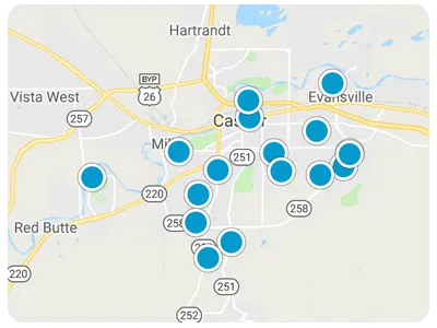 Interactive Map Search