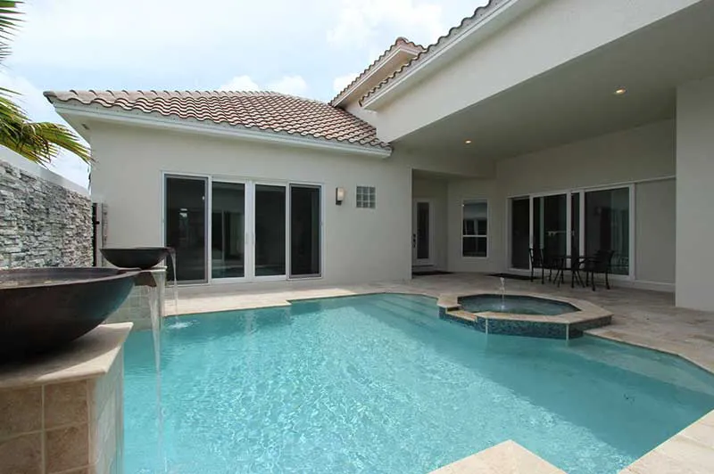 courtyard model home
