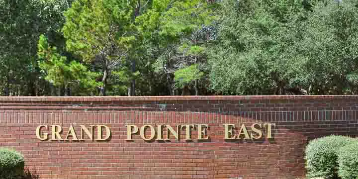 Entrance to a Grand Pointe East Subdivision