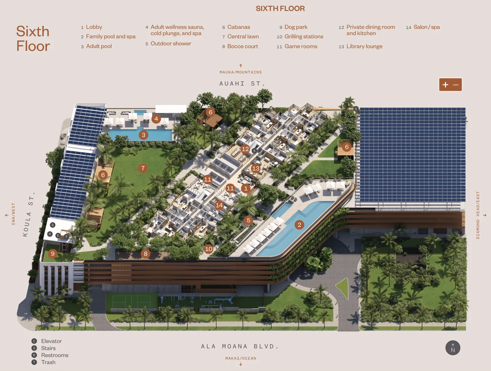 Alia 6th floor amenities