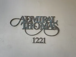Admiral Thomas Apts Sign