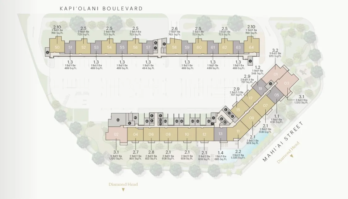 Kuilei Place Floor Plan
