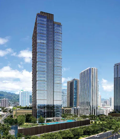 Kalae architecture beside Victoria Ward Park - developer rendering