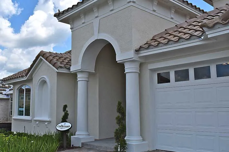 courtyard model home