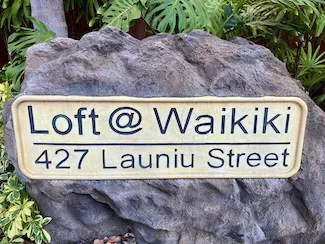 Loft at Waikiki Sign
