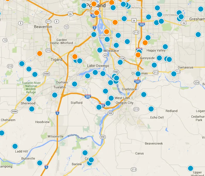 Interactive Map Search