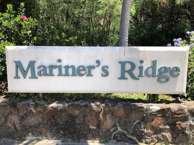 Mariners Ridge Entry Sign