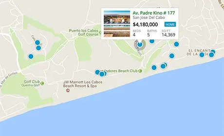 Los Cabos Interactive MLS Map Search