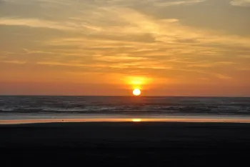 sunset at long beach