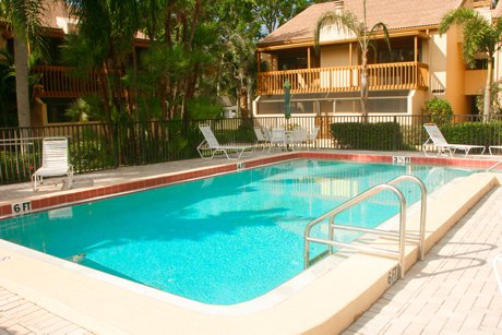 Poolside at Willow Green in The Meadows Sarasota