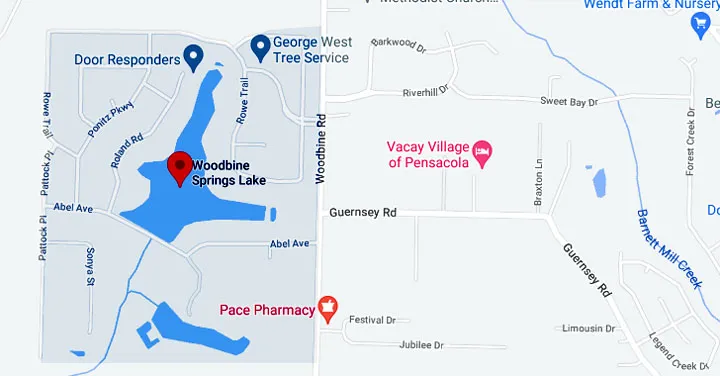 Woodbine Springs Plantation Map