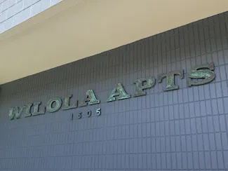 Wilola Apts Sign