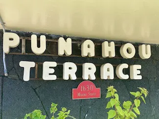 Punahou Terrace Sign