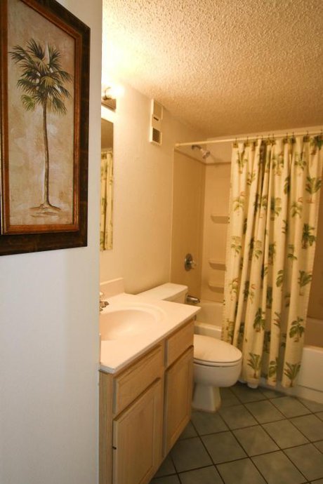 bathroom in the condo unit