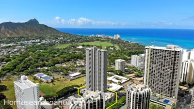 Diamond Head Vista Aerial View