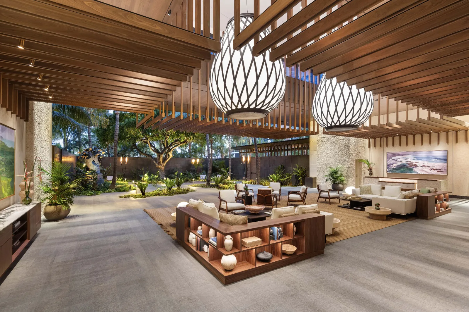 Victoria Place lobby and garden