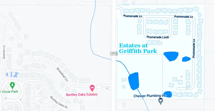 Map of the Estates at Griffith Park