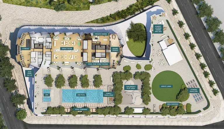 Ward Village Koula - Amenity Deck