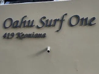 Oahu Surf One Sign