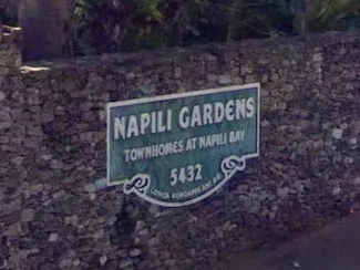 Napili Gardens Sign