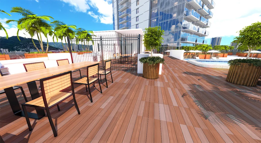 Hawaii City Plaza Amenity Area