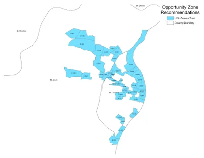St Louis Opportunity Zone Map
