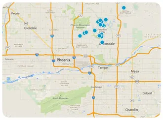 Interactive Map Search