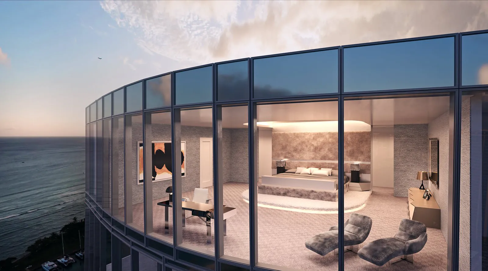 Waiea Grand Penthouse Master Bedroom