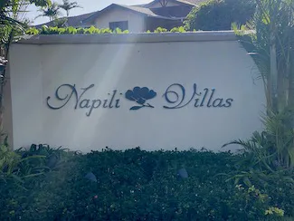 Napili Villas Sign