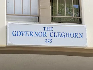 Governor Cleghorn Sign