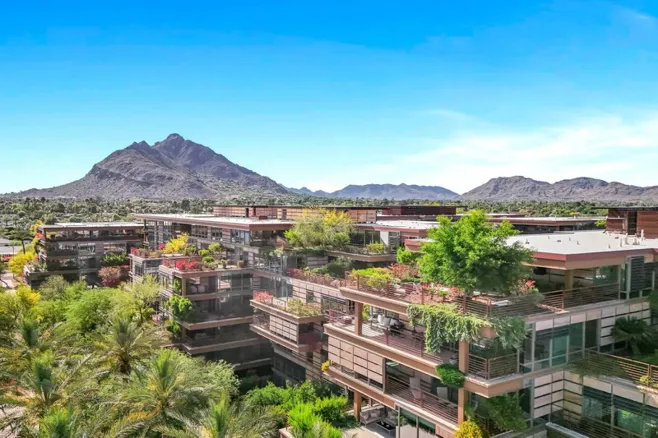 Optima Camelview Village aerial view