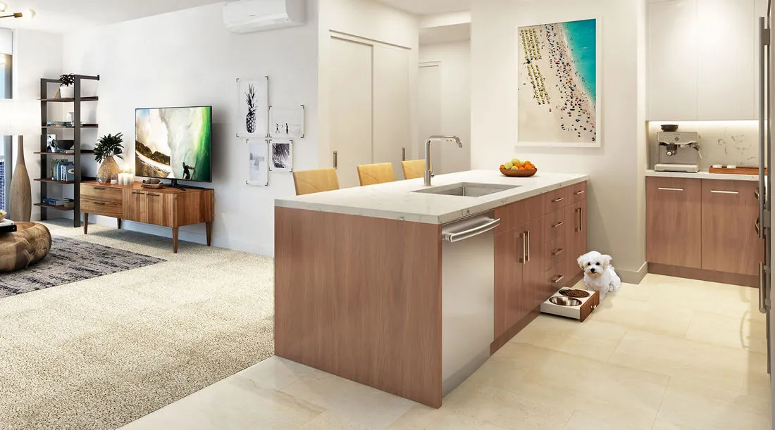 Azure Ala Moana Kitchen Rendering