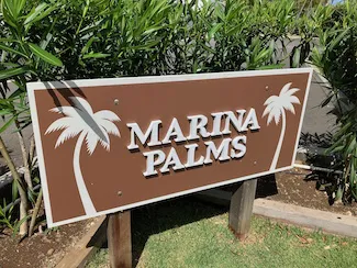 Marina Palms Sign