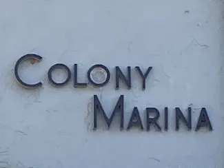 Colony Marina Sign
