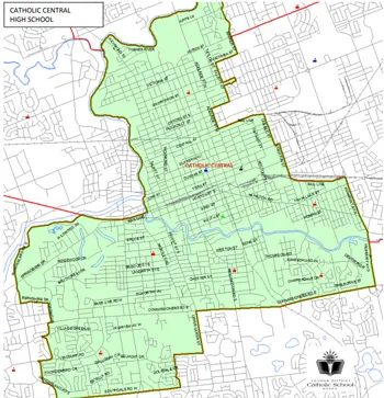 Catholic Central High School Real Estate Boundaries