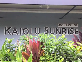 Kaiolu Sunrise Sign