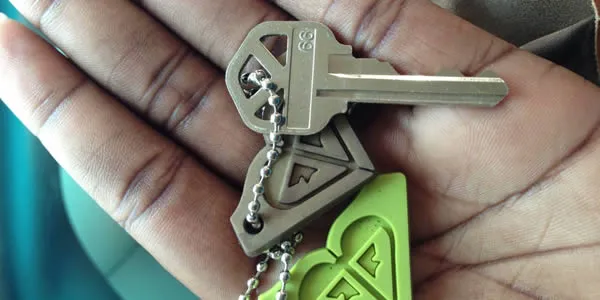 First-time homebuyer with keys