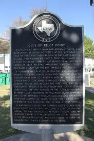 Pilot Point Texas Real Estate Historic Plaque