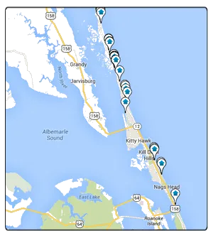 Coastal Outer Banks Interactive Map Search