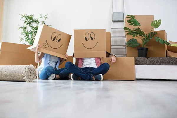 moving into new apartment