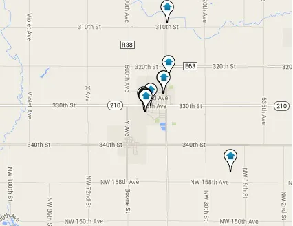 Slater Homes for Sale Map Search Results