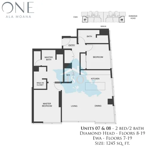 One Ala Moana 07 & 08 Floor Plan