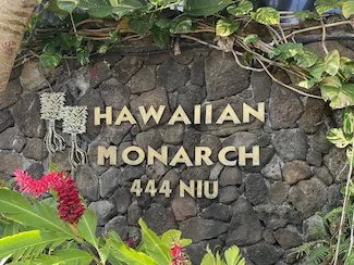 Hawaiian Monarch Sign