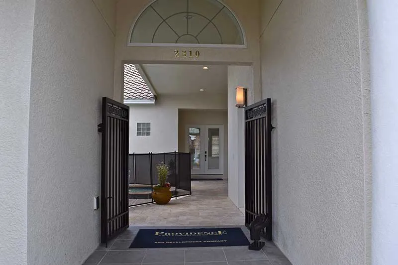 courtyard model home